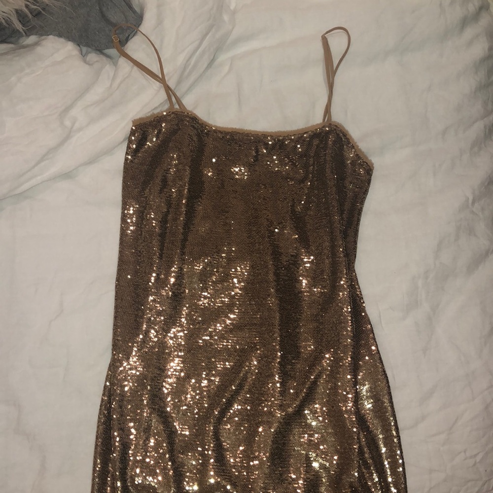 Free people sequin slip dress